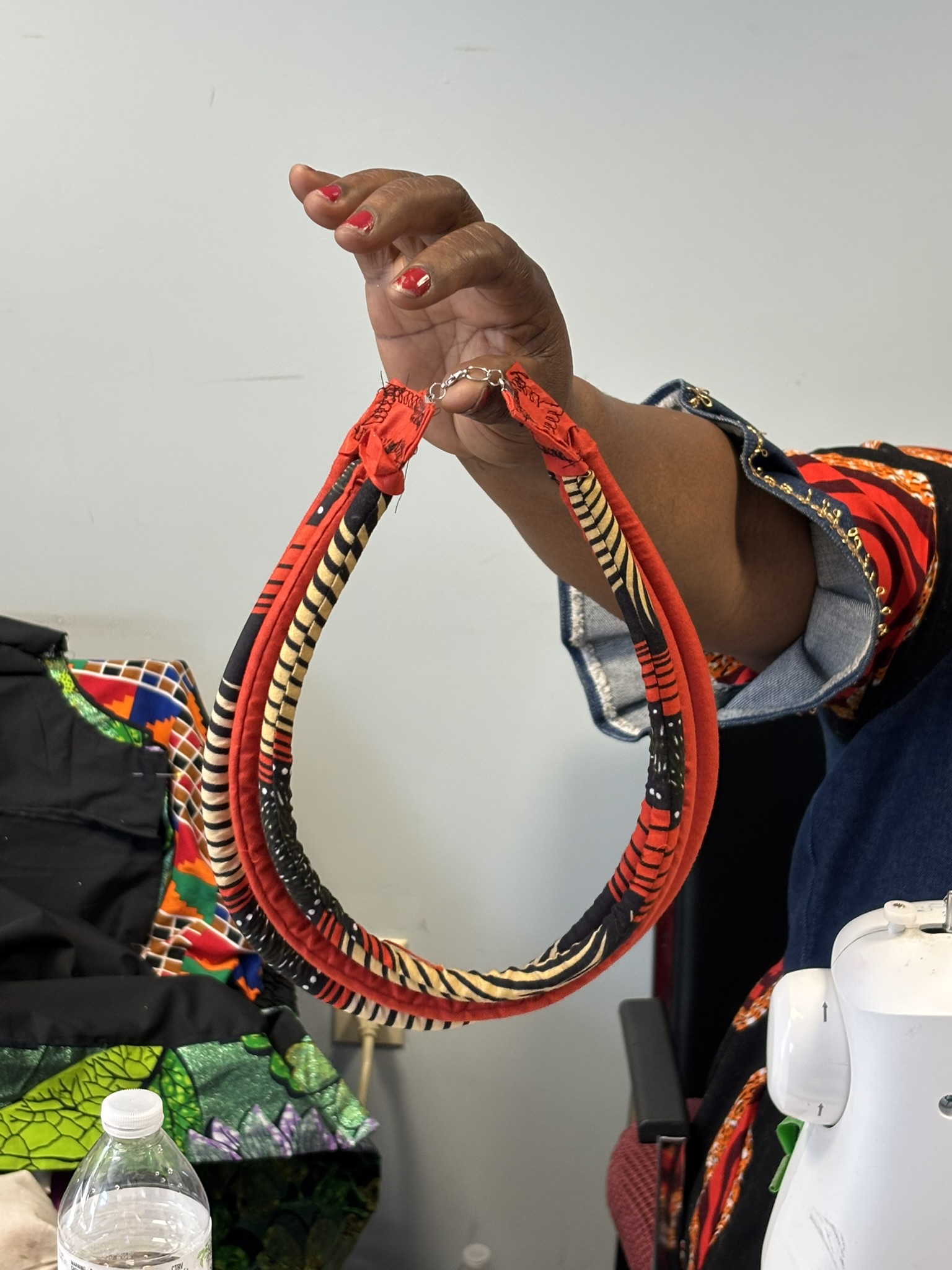 Neclace samples for African Women's Refugee Care Soft Goods Collaboration